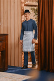 Baju Melayu Teluk Belanga Smart Fit - Legion Blue