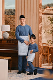 Baju Melayu Teluk Belanga Smart Fit - Legion Blue