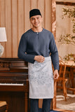 Baju Melayu Teluk Belanga Smart Fit - Dark Slate Blue