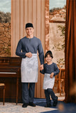 Baju Melayu Teluk Belanga Smart Fit - Dark Slate Blue