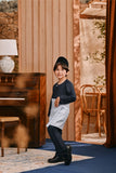 Baju Melayu Kids Teluk Belanga Smart Fit - Dark Navy