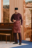 Baju Melayu Teluk Belanga Smart Fit - Burgundy Fig