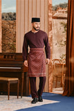 Baju Melayu Teluk Belanga Smart Fit - Burgundy Fig