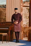 Baju Melayu Teluk Belanga Smart Fit - Burgundy Fig