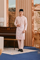 Baju Melayu Teluk Belanga Smart Fit - Pearl Pink