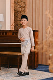 Baju Melayu Kids Teluk Belanga Smart Fit - Khaki