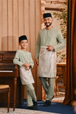 Baju Melayu Kids Teluk Belanga Smart Fit - Pistachio