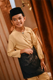 Baju Melayu Kids Teluk Belanga Smart Fit - Misted Yellow