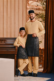 Baju Melayu Kids Teluk Belanga Smart Fit - Misted Yellow