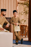 Baju Melayu Teluk Belanga Smart Fit - Butternut Olive