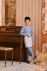 Baju Melayu Kids Teluk Belanga Smart Fit - Infinity Blue