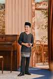 Baju Melayu Kids Teluk Belanga Smart Fit - Black