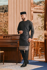 Baju Melayu Teluk Belanga Smart Fit - Black