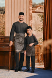 Baju Melayu Teluk Belanga Smart Fit - Black