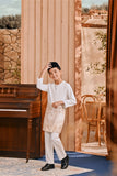 Baju Melayu Kids Teluk Belanga Smart Fit - Off White