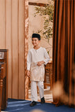 Baju Melayu Kids Teluk Belanga Smart Fit - Off White