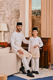 Baju Melayu Kids Teluk Belanga Smart Fit - Off White