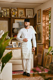 Pahlawan Smart Fit Baju Melayu Teluk Belanga - Off White