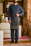 Pahlawan Smart Fit Baju Melayu Teluk Belanga - Dark Slate Blue