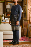 Pahlawan Smart Fit Baju Melayu Teluk Belanga - Dark Slate Blue
