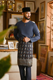 Pahlawan Smart Fit Baju Melayu Teluk Belanga - Dark Slate Blue