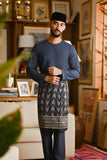 Pahlawan Smart Fit Baju Melayu Teluk Belanga - Dark Slate Blue