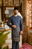 Pahlawan Smart Fit Baju Melayu Teluk Belanga - Dark Slate Blue