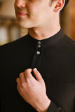 Pahlawan Bespoke Fit Baju Melayu Cekak Musang - Black