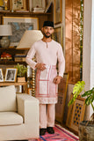 Pahlawan Smart Fit Baju Melayu Teluk Belanga - Pearl Pink
