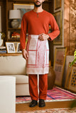 Pahlawan Smart Fit Baju Melayu Teluk Belanga - Mandarin Red
