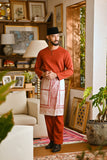 Pahlawan Smart Fit Baju Melayu Teluk Belanga - Mandarin Red