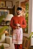 Pahlawan Smart Fit Baju Melayu Teluk Belanga - Mandarin Red