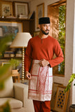 Pahlawan Smart Fit Baju Melayu Teluk Belanga - Mandarin Red