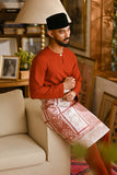 Pahlawan Smart Fit Baju Melayu Teluk Belanga - Mandarin Red