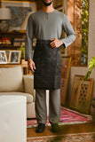 Pahlawan Smart Fit Baju Melayu Teluk Belanga - Ash Grey