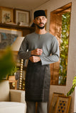 Pahlawan Smart Fit Baju Melayu Teluk Belanga - Ash Grey