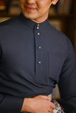 Pahlawan Bespoke Fit Baju Melayu Cekak Musang - Dark Slate Blue