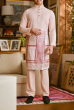 Pahlawan Bespoke Fit Baju Melayu Cekak Musang - Pearl Pink