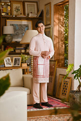 Pahlawan Bespoke Fit Baju Melayu Cekak Musang - Pearl Pink