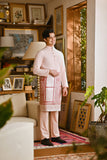 Pahlawan Bespoke Fit Baju Melayu Cekak Musang - Pearl Pink
