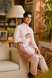 Pahlawan Bespoke Fit Baju Melayu Cekak Musang - Pearl Pink