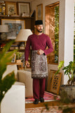 Pahlawan Smart Fit Baju Melayu Teluk Belanga - Purple Potion