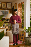 Pahlawan Smart Fit Baju Melayu Teluk Belanga - Purple Potion