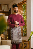 Pahlawan Smart Fit Baju Melayu Teluk Belanga - Purple Potion