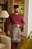 Pahlawan Smart Fit Baju Melayu Teluk Belanga - Purple Potion