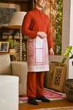 Pahlawan Bespoke Fit Baju Melayu Cekak Musang - Mandarin Red