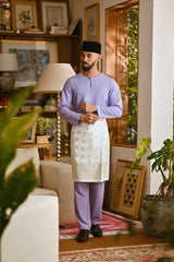 Pahlawan Smart Fit Baju Melayu Teluk Belanga - Lavender