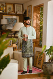 Pahlawan Smart Fit Baju Melayu Teluk Belanga - Fog Green