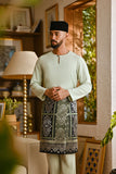 Pahlawan Smart Fit Baju Melayu Teluk Belanga - Fog Green