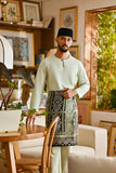 Pahlawan Smart Fit Baju Melayu Teluk Belanga - Fog Green
